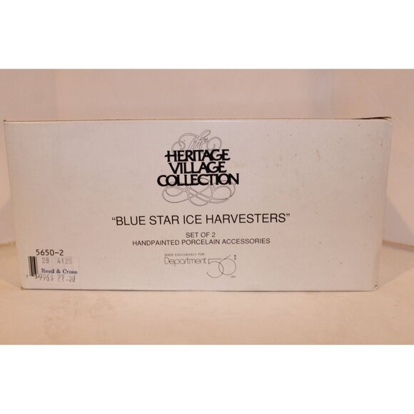 Dept 56 New England Village - Blue Star Ice Harvesters - Picture 5 of 6